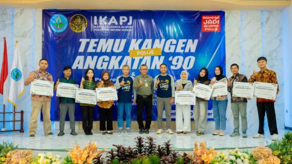 Temu Kangen Alumni POLIJE Angkatan 90, IKAPJ Perkuat Silaturahmi dan Berbagi Beasiswa