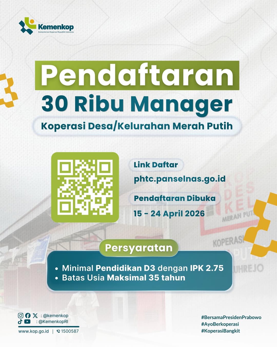 Halo, SobatKop 👋🏻Pemerintah membuka kesempatan bagi putra-putri terbaik bangsa untuk bergabung (2)