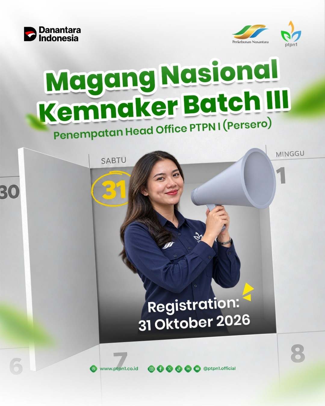 Halo SobatNusantaraEntrePlanters PTPN ISudah siap membawa ilmu dari bangku kuliah ke dunia ker-100kb