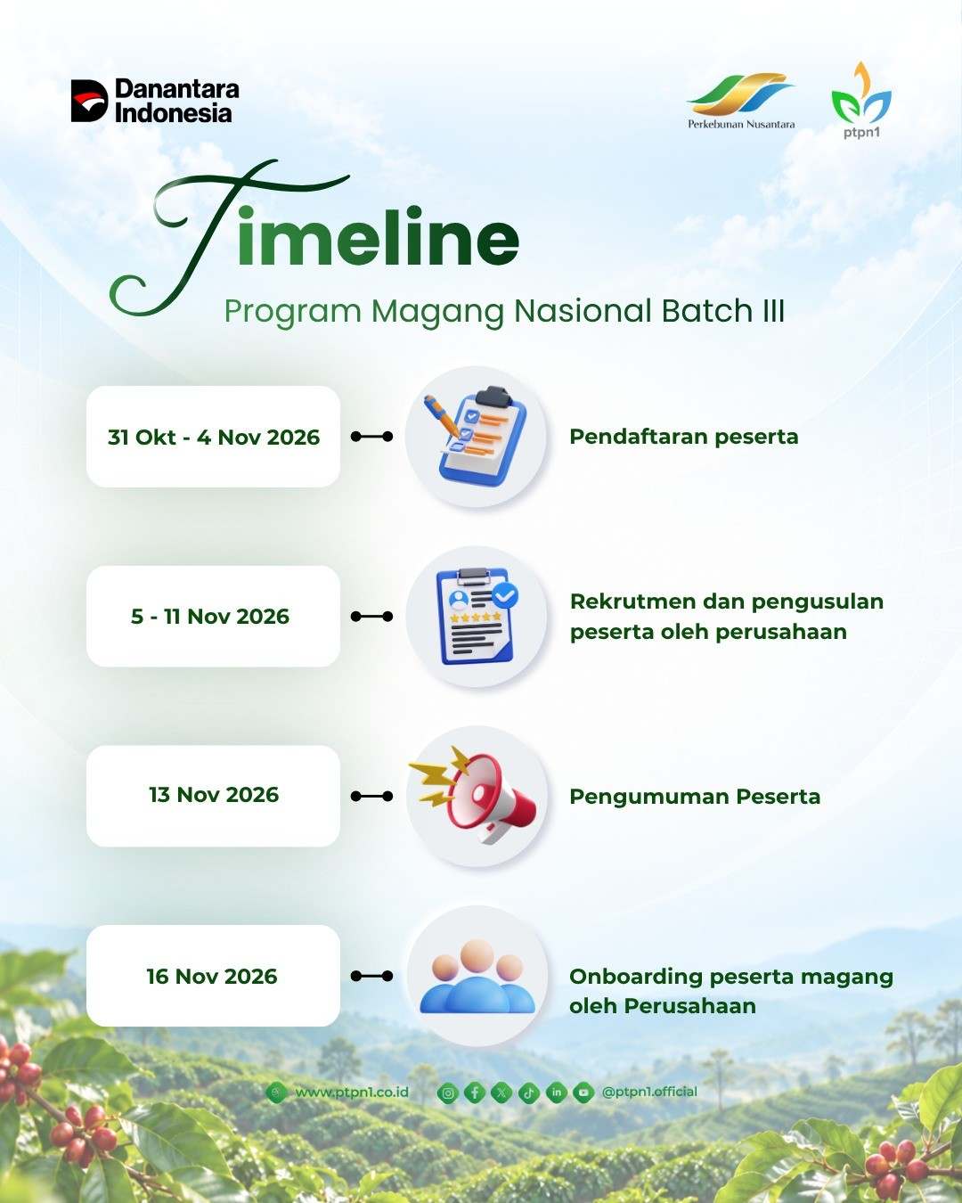 Halo SobatNusantaraEntrePlanters PTPN ISudah siap membawa ilmu dari bangku kuliah ke dunia ker 3-100kb